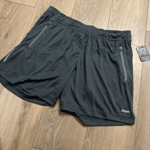 Mitre Men's Shorts Unlined Moisture Wicking Zip Pockets Sage X-Large  7" NEW